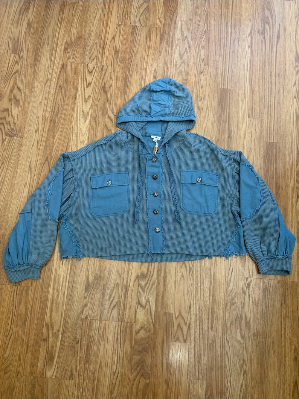 POL Cropped Hooded Utility Jacket Size Small S NWT